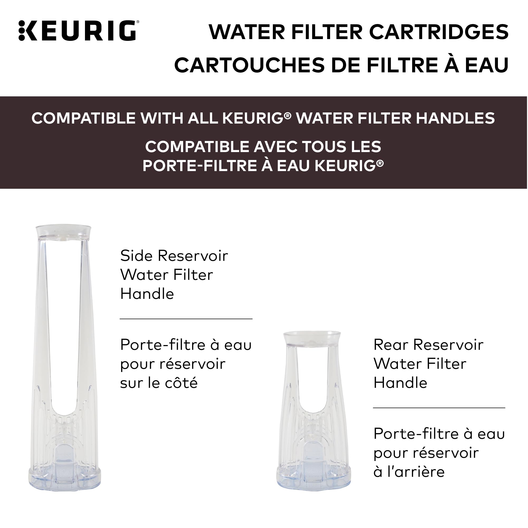 Keurig Water Filter Refill Cartridges, Replacement Water Filter Cartridges, 2 Count