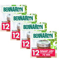 Bernardin Regular Mouth Jar Lids, 12 Lids per Box (Set of 4 Boxes = 48 Total Lids)