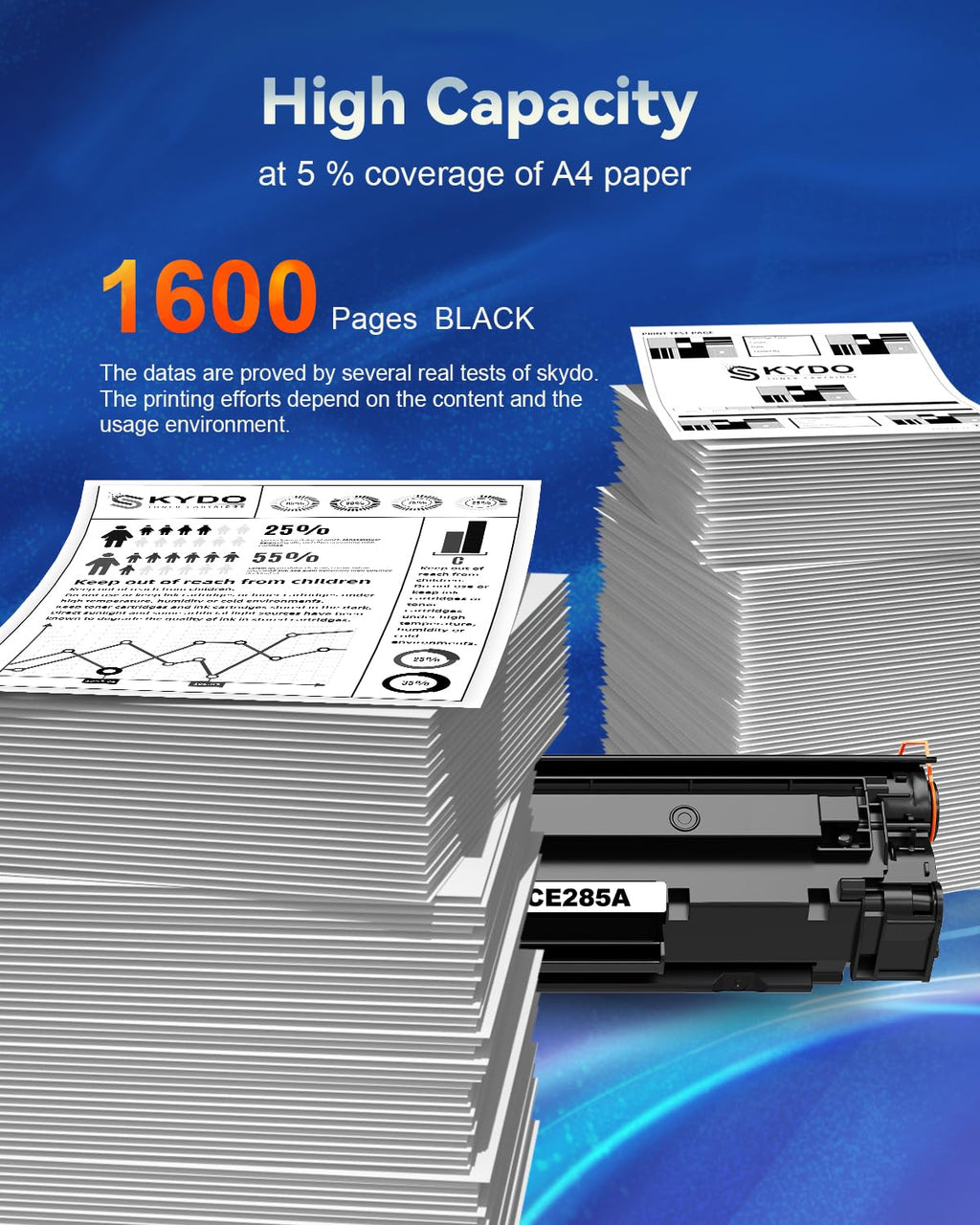 2-Pack 85A Toner Cartridge Compatible Replacement for HP 85A CE285A P1102w Toner Cartridge for LaserJet Pro P1102 P1102w M1212nf P1109w M1217nfw MF3010 1102w Toner Cartridges (2 Black)