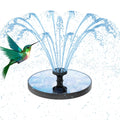 AMZtime Solar Fountain Pump 1W Bird Bath Fountain, Solar Powered Water Fountain with 8 Nozzle Set & 4 Fixer, Solar Fountain Pump for Bird Bath, Garden, Pond, Pool