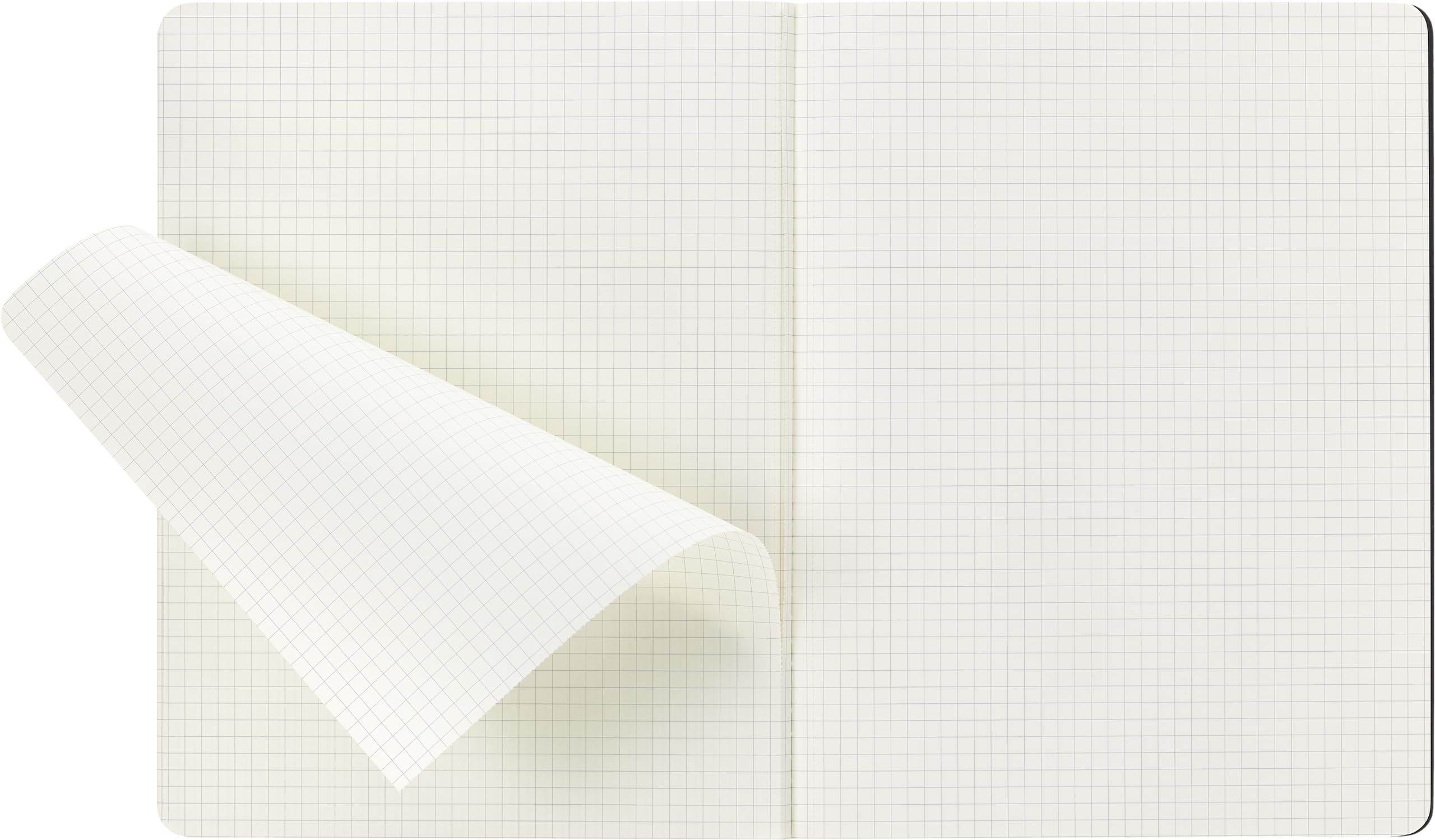 Moleskine Cahier Journal, Soft Cover, XL (7.5" x 9.5") Squared/Grid, Black, 120 Pages (Set of 3)