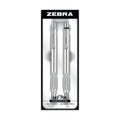 Zebra Pen M/F 701 Stainless Steel Mechanical Pencil and Ballpoint Pen Set, Fine Point, HB Lead and Black Ink, Ideal for Tactical Use, 2-Pack Gift Set (10519)