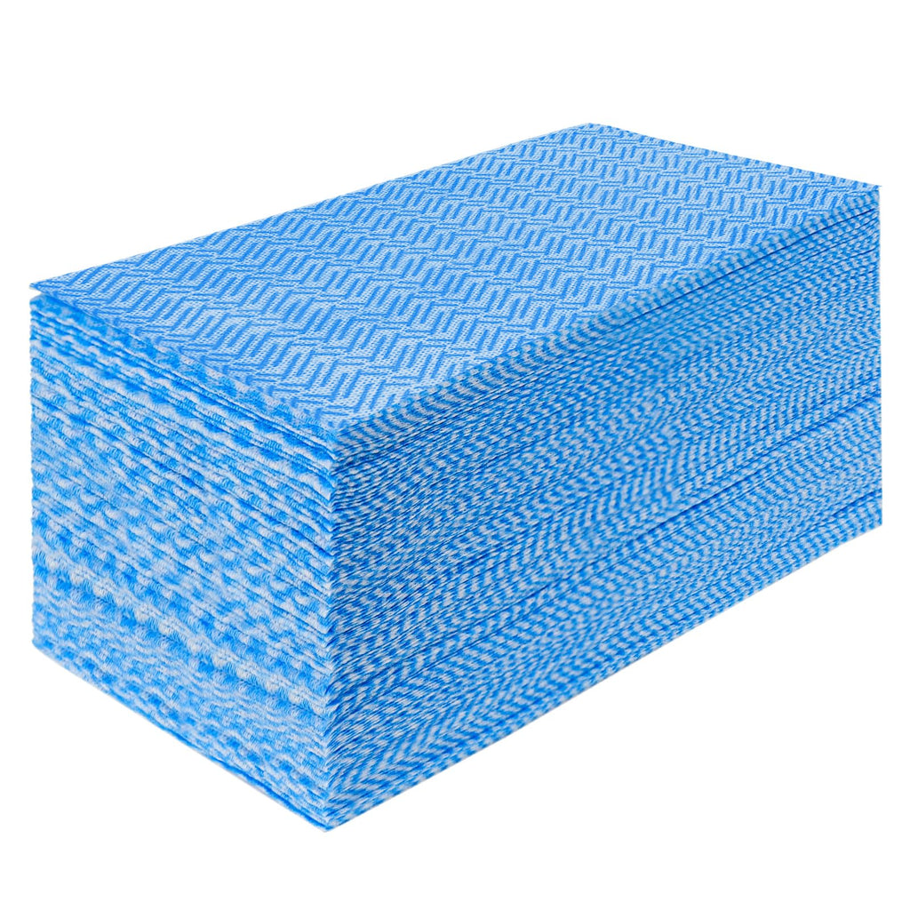 JEBBLAS Cleaning Towels Dish Towels and Dish Cloths Reusable Towels,Handy Cleaning Wipes, Great Dish Towel, Disposable, Absorbent, Dry Quickly 60 Sheets/Pack,Blue