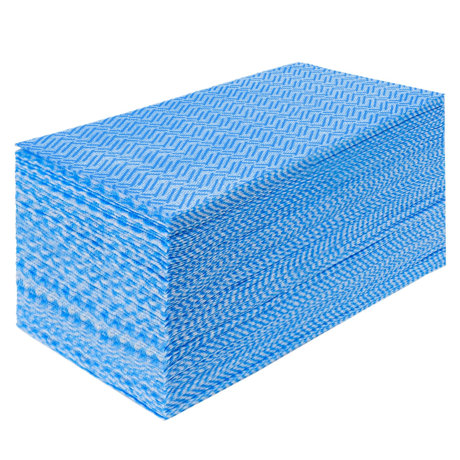 JEBBLAS Cleaning Towels Dish Towels and Dish Cloths Reusable Towels,Handy Cleaning Wipes, Great Dish Towel, Disposable, Absorbent, Dry Quickly 60 Sheets/Pack,Blue