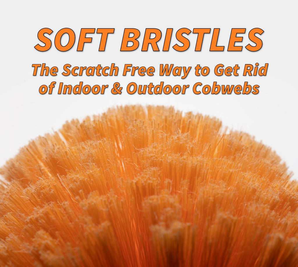 Cobweb Duster Head // Outdoor & Indoor Spider Web Cleaner // Twist-On Corner Duster Fits Acme Poles // Best Cobweb Brush Head