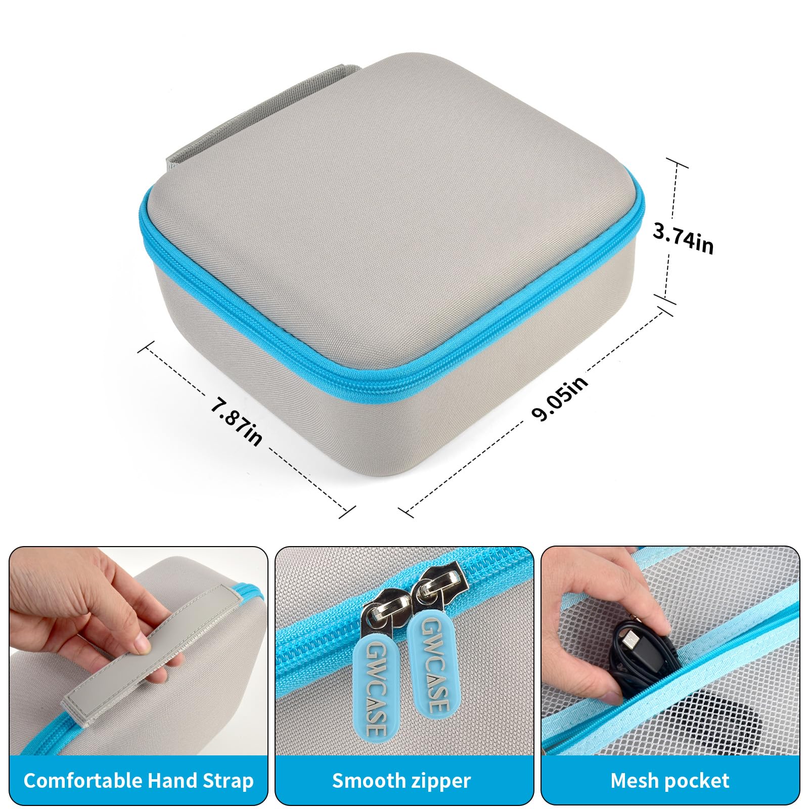 GWCASE Storage Case for Brother PT-N10 Personal Handheld Label Maker, Portable Carrying Holder Organizer for Label Tapes and Other Accessories（Bag Only）