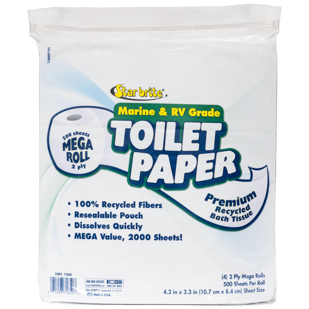 Star brite 071850 Toilet Tissue Marine/RV 2ply (500/S), 4 Pack