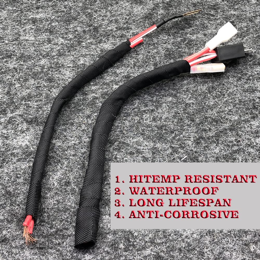 LLPT Wiring Harness Cloth Tape 3 Packs 3/4 Inch 1 Inch 1.3 Inch 50 Ft Each Fiber Wire Loom Wrapping Tape for Automotive Engine Electrical Protection (HC213)