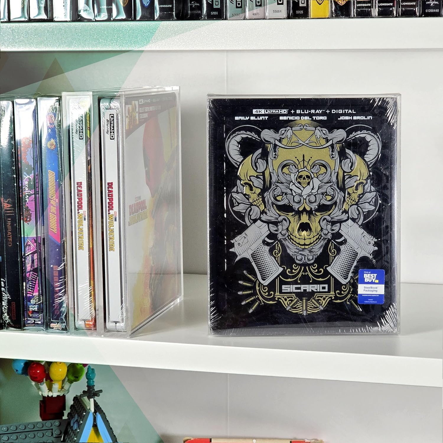 MALKO Pack of 10 Steelbook with Protective Plastic Compatible with Lionsgate Steelbooks