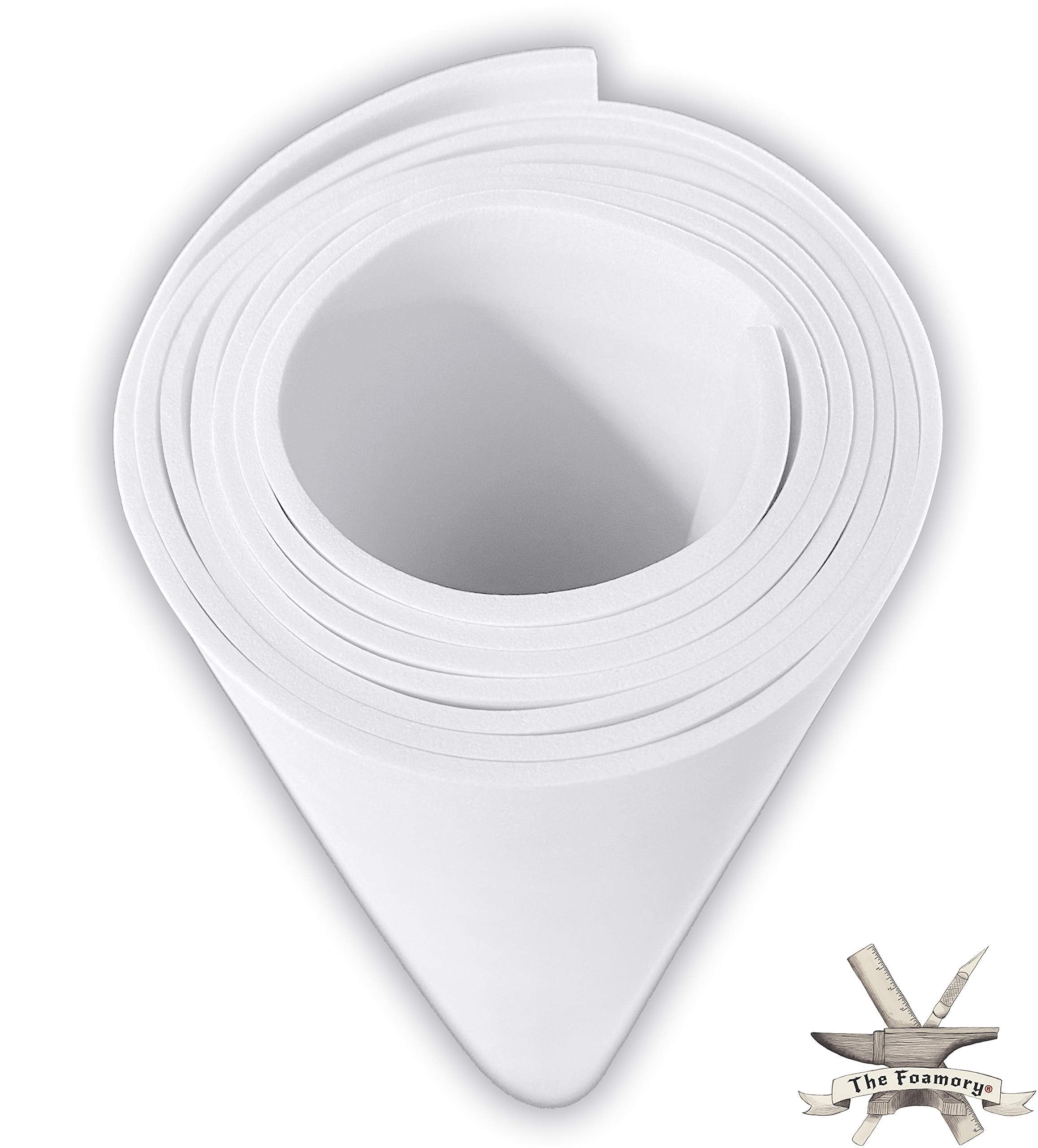 EVA Foam Cosplay - 2mm Thick (1mm to 10mm) - White or Black - Large 35" x 59" Sheet - Ultra High Density Craft Foam 85 kg/m3 - by The Foamory