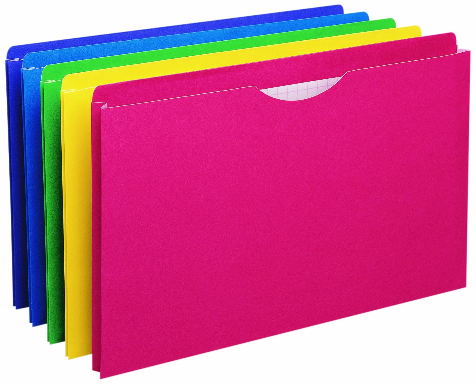 Pendaflex File Folders, Colour Reinforced File Jacket, 1" Expansion, Legal Size, Assorted Colours, Durable 11 pt. Stock, 10/Pack, Ideal for Secure Document Storage