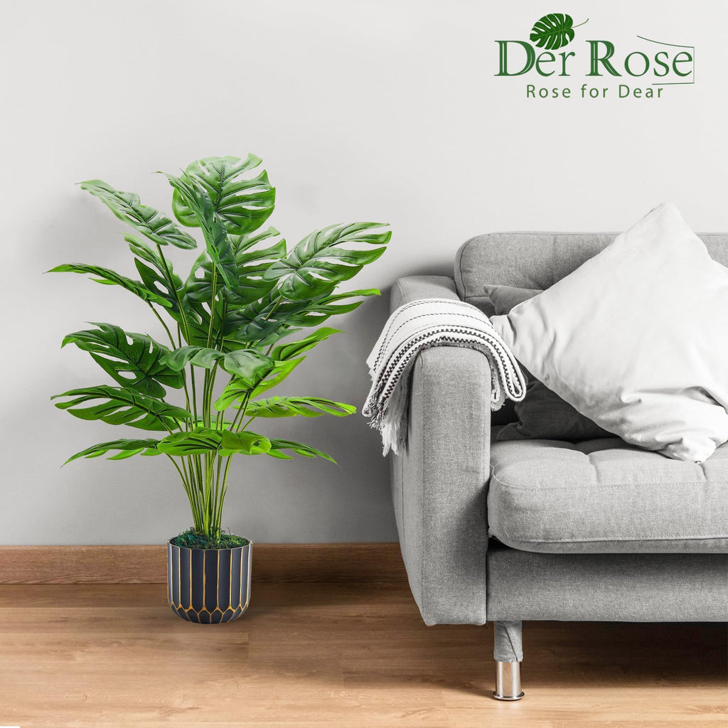 Der Rose Fake Plants Tall 28'' Artificial Plants for Living Room Home House Decor Indoor