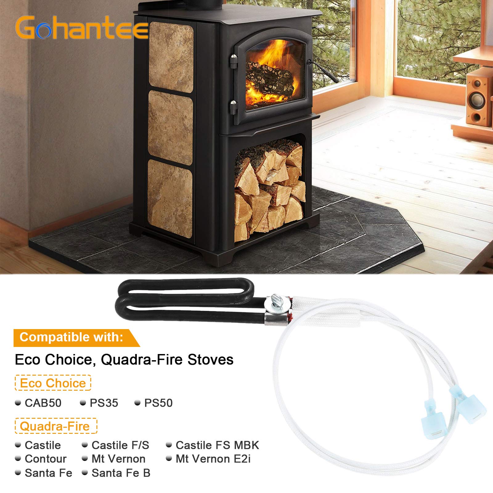 SRV7000-462 Loop Igniter Compatible with Quadrafire Pellet Stove Eco Choice Igniter Replace 812-3811