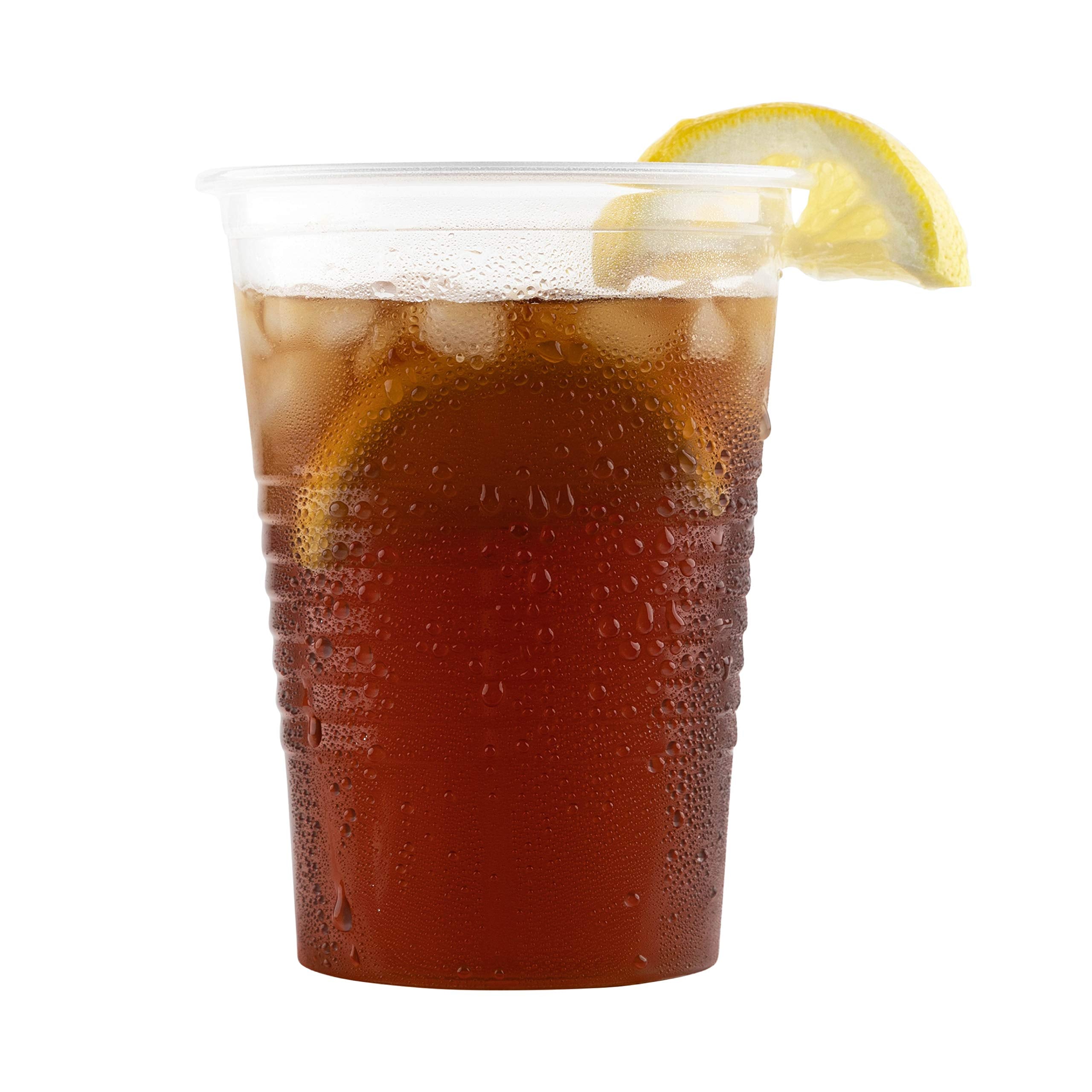 Plasticpro Plastic Disposable Drinkng Cps Durable Clear reusable (100, 16 Ounce)