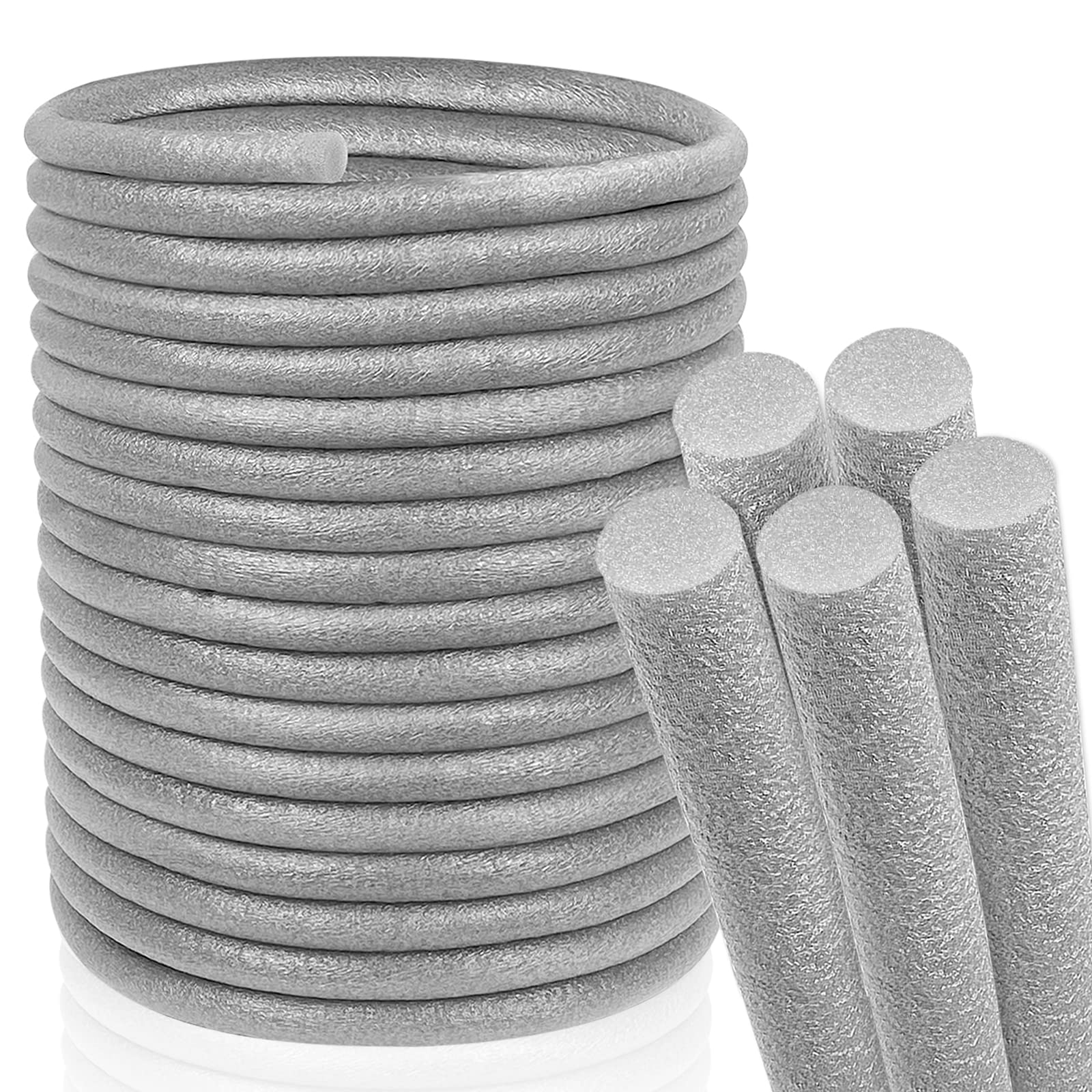 Backer Rod Foam Caulk Saver for Gap and Joint Concrete Filling Gray (1/2" Diameter x 32' Length)