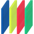 ZOOFOX 60 Pack Plastic Straight Rulers, 12 Inch Plastic Ruler Measuring Tool for for Student School, Office, and Home