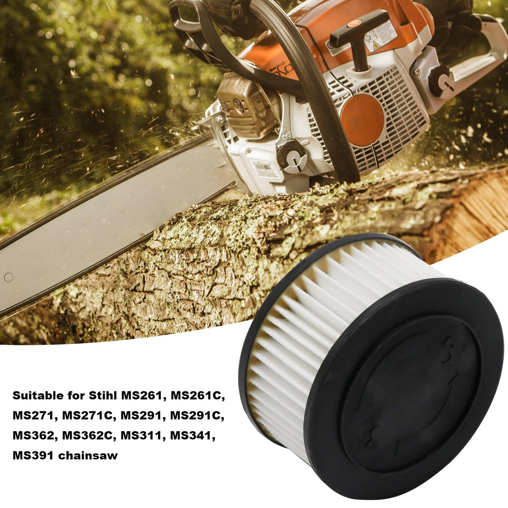 laffoonparts HD2 Air Fuel Filter Kit Replacement for Stihl MS261 MS291 MS311 MS341 MS391 MS261C MS271C MS362C Chainsaw Hi-Flow pleated Air filter 1113 120 1603, 1141 120 1604