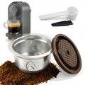 Reusable Coffee Pods for Nespresso Vertuo Machine (Compatible with Vertuo Next/Pop), 230ml Stainless Steel Refillable Coffee Capsule Set - Nespresso Accessories for Home & Office