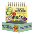 T MARIE 2026 Punny Motivational Desk Calendar - Daily Pun Perpetual Calendar with Clean Humor for Home and Office - Funny Gifts and Kid Friendly Dad Jokes - Cute Office Decor with Positive Affirmations