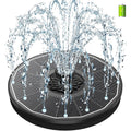 SZMP Solar Bird Bath Fountain, 3.5W Glass Panel Solar Water Fountain Pump 2000mAh Battery 4 Fixed Pipes 7 Nozzles Pool Fountain for Bird Bath Small Pond Garden Décor