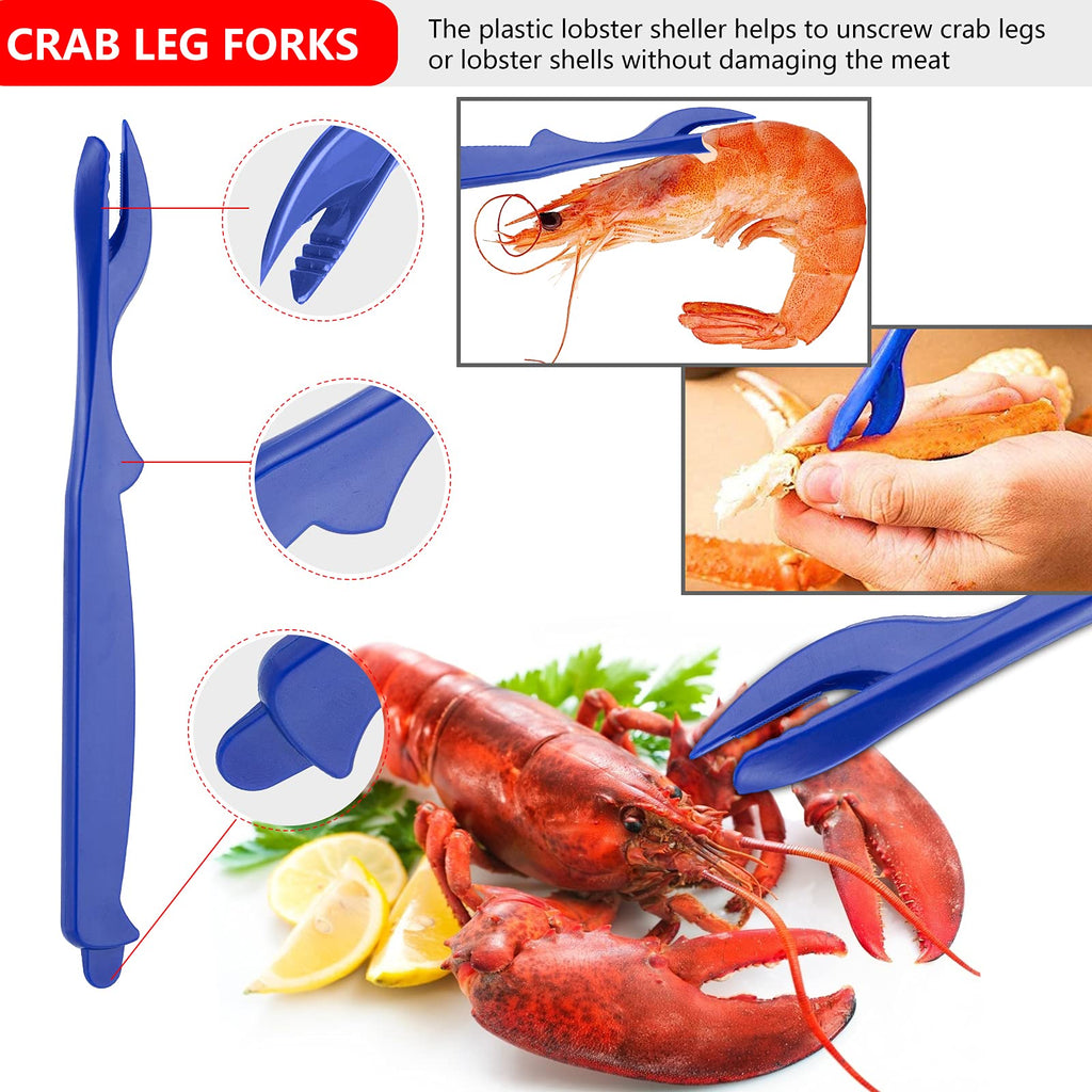 Seafood Tools Lobster Crab Crackers Crab Crackers and Tools Crab Leg Cracker Tool (Seafood Tools-17 Piece)