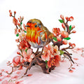 CUTPOPUP Mothers Day Pop Up Card for Mom, 3D Robin Bird Cherry Blossom Greeting Card, Birthday Card for Mom, Grandma, Wife, Floral Card for Women