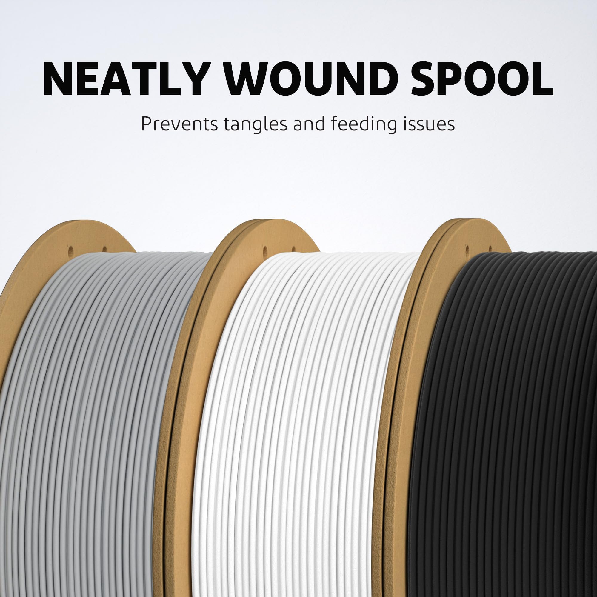 ELEGOO Matte PLA Filament Beige 1KG, 1.75mm 3D Printer Filament Dimensional Accuracy +/- 0.02mm, 1kg Carboard Spool (2.2lbs) for Most FDM 3D Printers