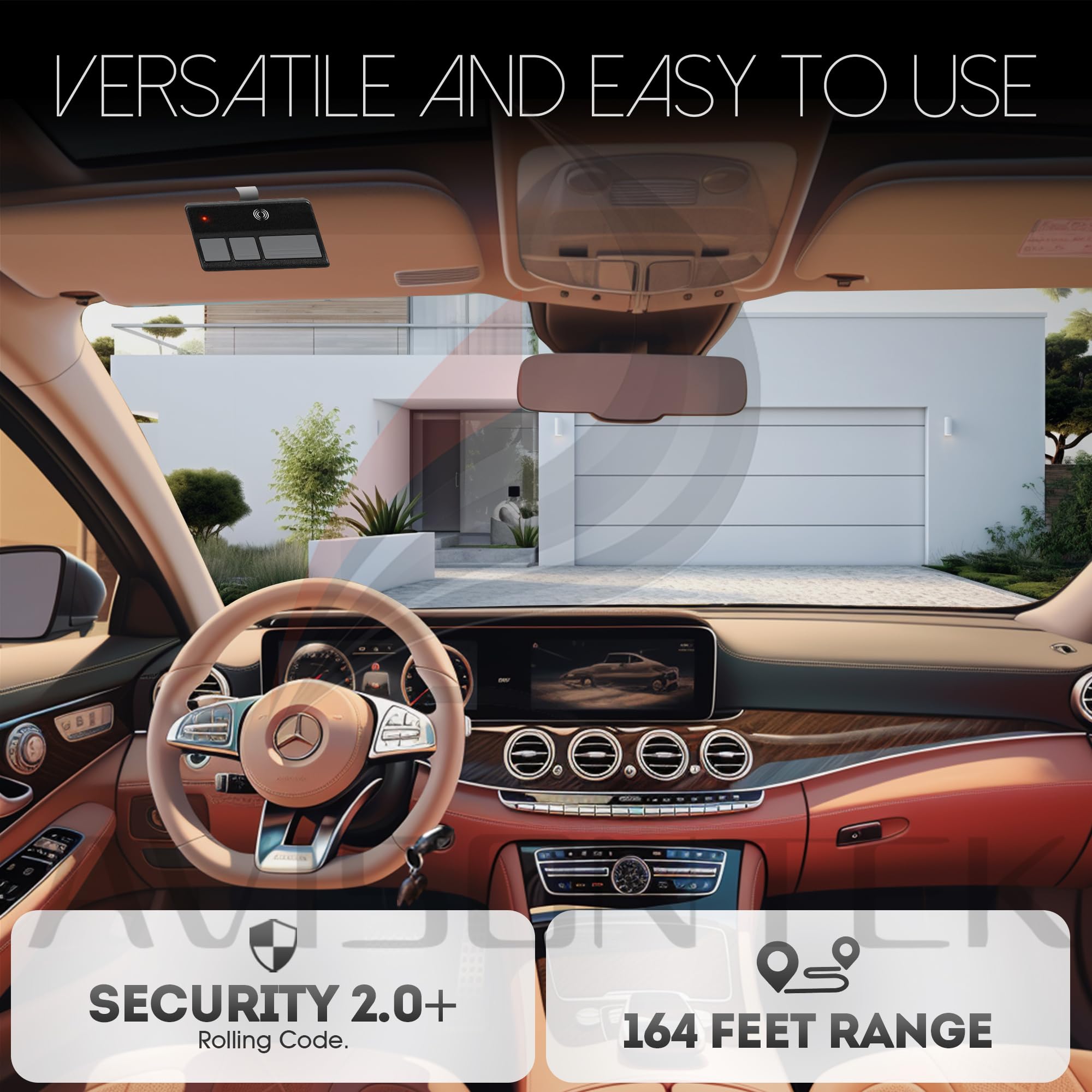 2 for LiftMaster Chamberlain Craftsman Garage Door Remote 971LM 973LM 371LM 373LM Universal【3 Year Warranty】