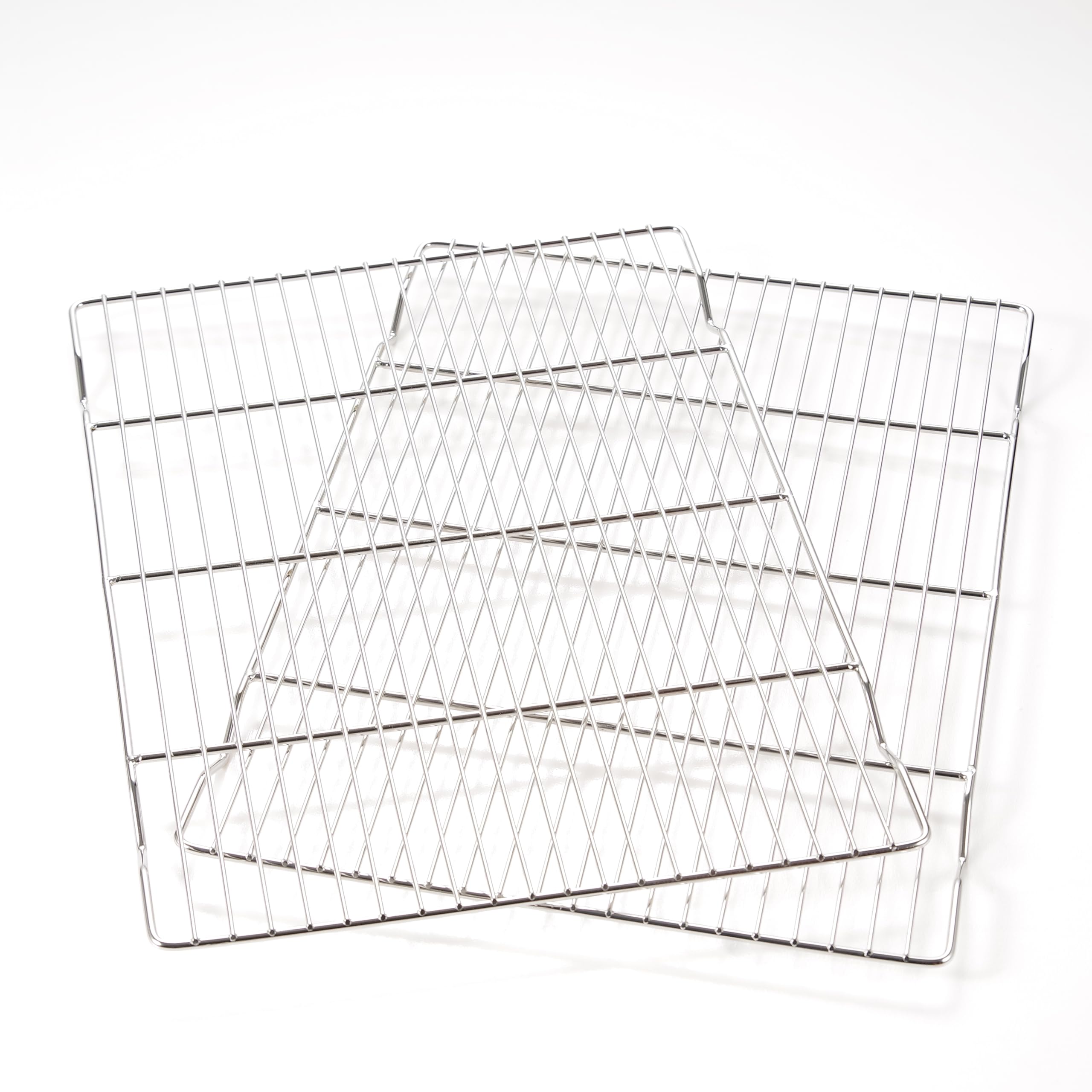 Mlintech Cooling Rack,2-Pack Heavy-Duty Stainless Steel Wire Rack for Cooking - Oven Baking Rack for Half Sheet Pans, Bread, Dishwasher Safe & Non-Toxic Metal Grates (16.5"x11.5"x0.6")