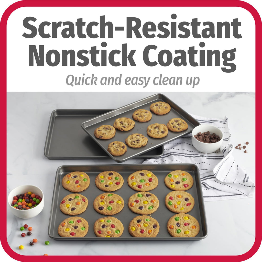 Good Cook Set of 3 Non-Stick Cookie Sheet
