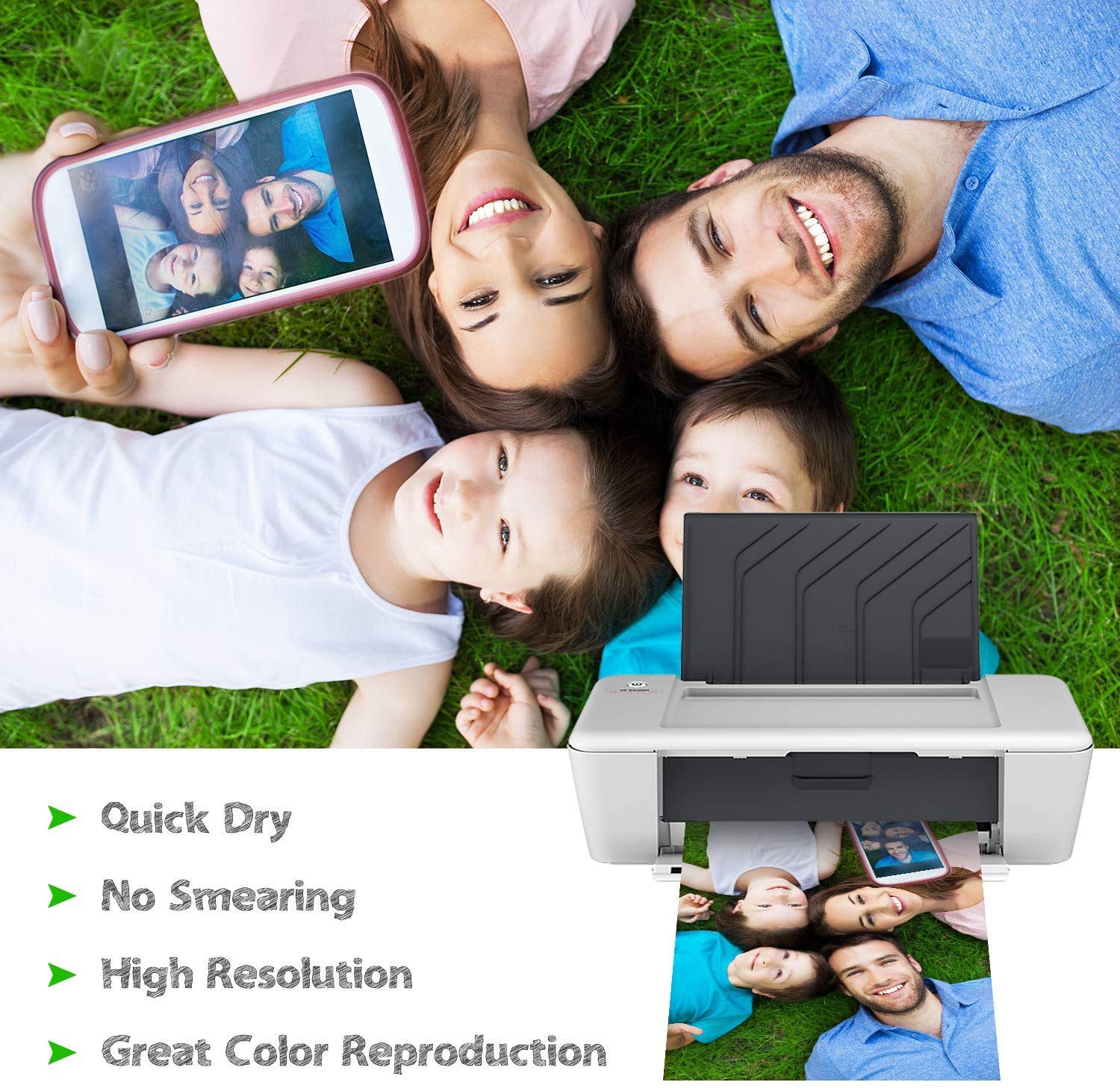 Koala Ultra Premium Photo Paper 8.5 x 11 In Luster Photo Printer Paper for Inkjet Printer Water-Resistant Soft Gloss 72lb 50 Sheets