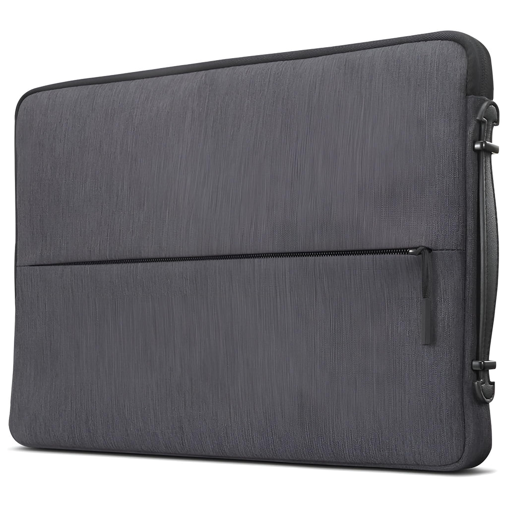 Lenovo Urban Sleeve for 15.6-inch Laptop/Notebook/Tablet - Water Resistant - Padded Compartments - Zippered Accessory Storage - Reinforced Rubber Corners - Extendable Handle - Charcoal Grey