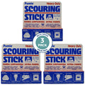 3-Pack PUMIE Pumice Stone for Toilet Bowl Cleaning, Pumice Scouring Stick for Removing Hard Water Rings, Buildups, Rust, Tough Stains on Toilet Bowl, Bathtub, Pool, Kitchen Sinks, Grill, Tiles Surface