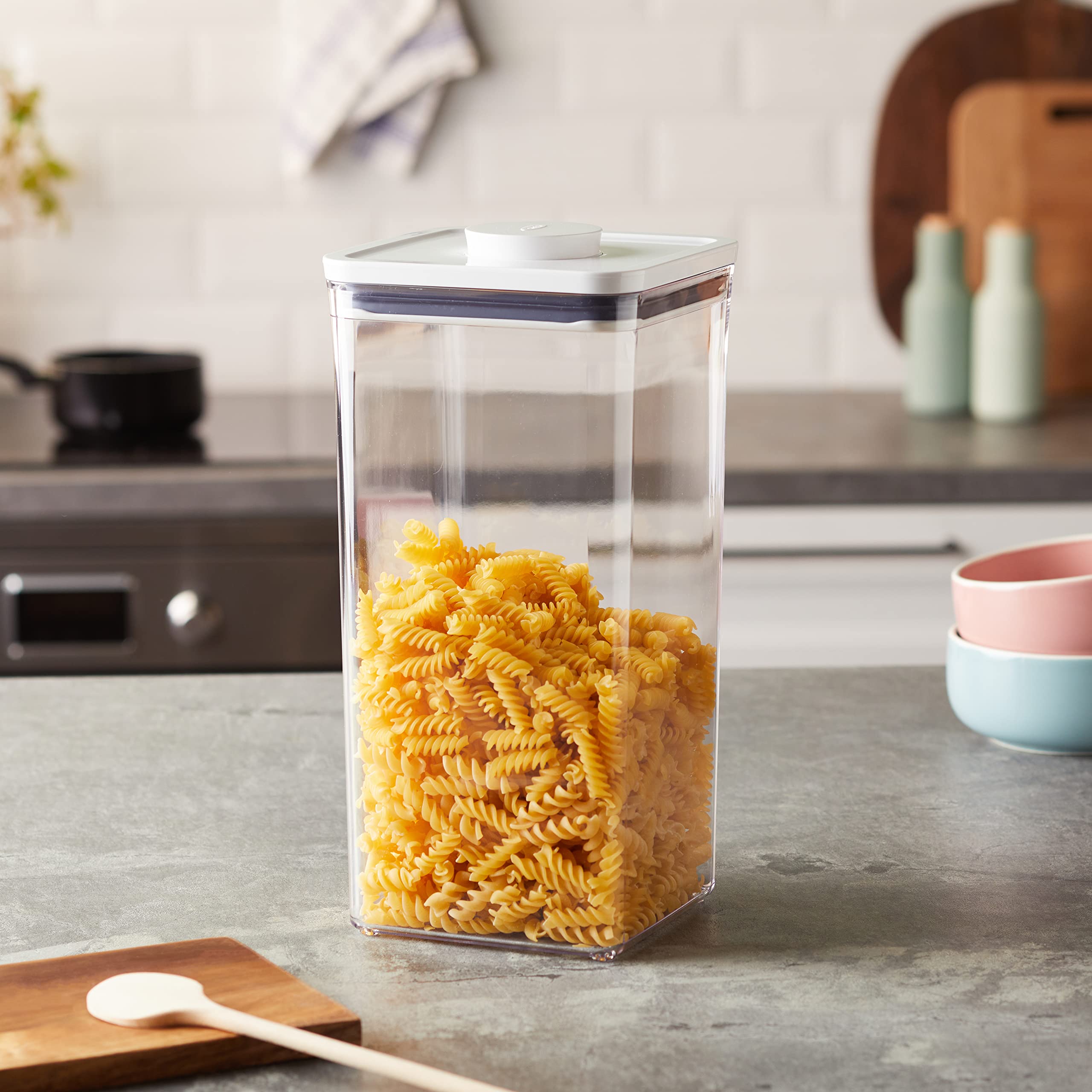 New OXO Good Grips POP Container - Airtight Food Storage - 6.0 Qt for Bulk Food and More, Transparent, 6.0 Qt - Square - Bulk Food