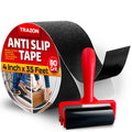 Grip Tape - Heavy Duty Anti Slip Tape for Stairs Outdoor/Indoor Waterproof Safety Non Skid Roll for Stair Steps Traction Tread Staircase Grips (Black, 4 Inch x 35 Feet)
