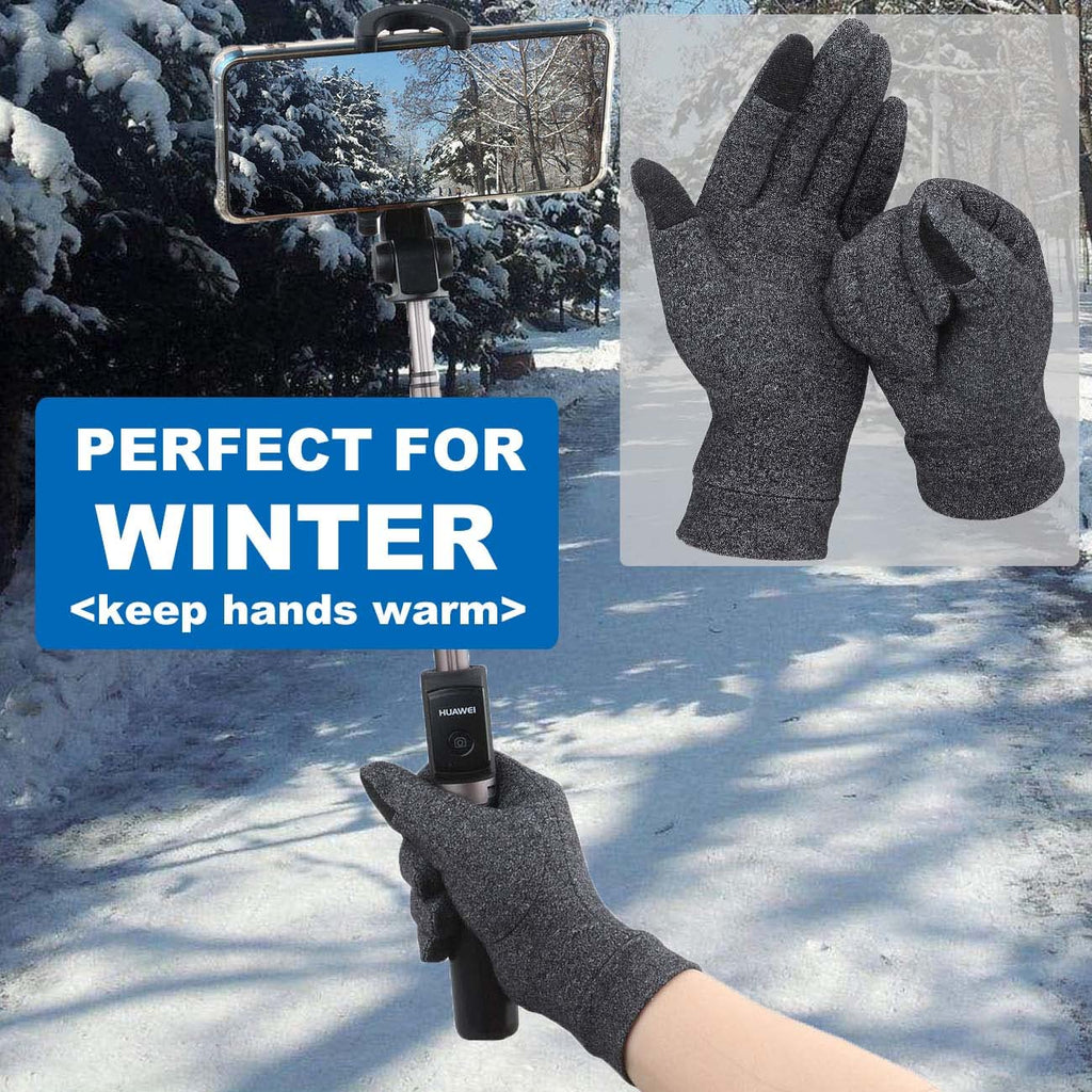 2 Pairs Compression Gloves for Women for Pain, Full Finger Arthritis Gloves for Men, Hand Compression Gloves for Crocheting, Relieve Pain from Carpal Tunnel, Rheumatoid, Osteoarthritis, RSI (Medium)