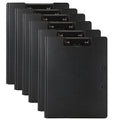 Clipboard Folder, 6 Pack A4 Foldable Clipboards File Folder Flip Writing Pad for Memo Form Document & School Office Work - Black