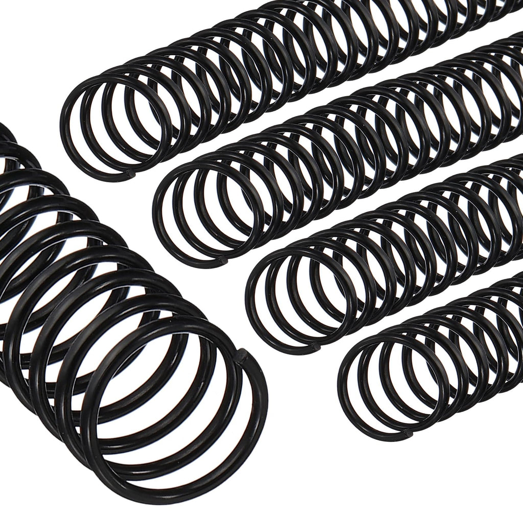 PATIKIL 20mm(3/4") Plastic Spiral Binding Coils, 20 Pcs Binding Spirals 170 Sheet Capacity 4:1 Pitch Binding Spirals for Binding Paper Sheets, Black