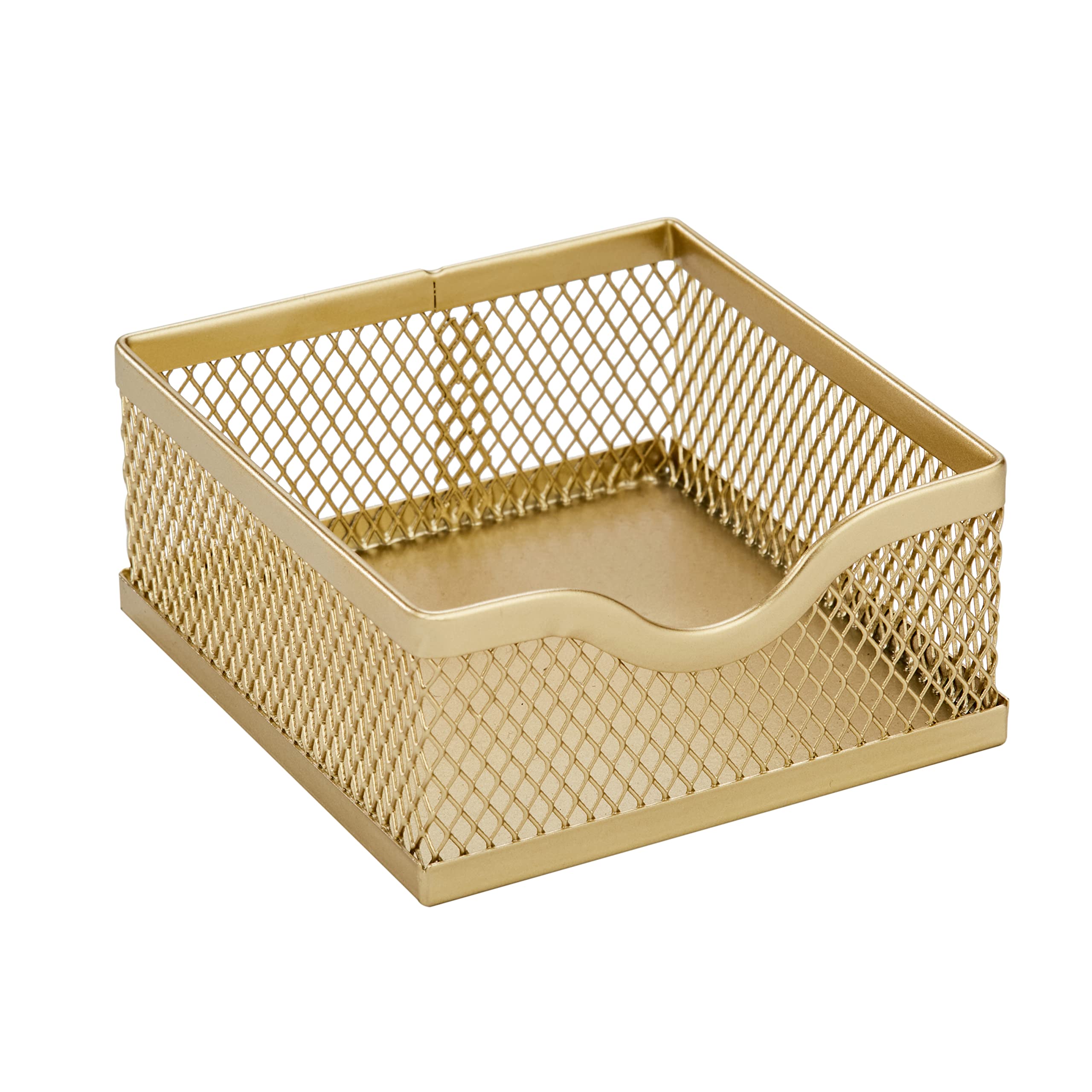 Annova Mesh Desk Organizer Office with 7 Compartments + Drawer/Desk Tidy Candy/Pen Holder/Multifunctional Organizer (gold)