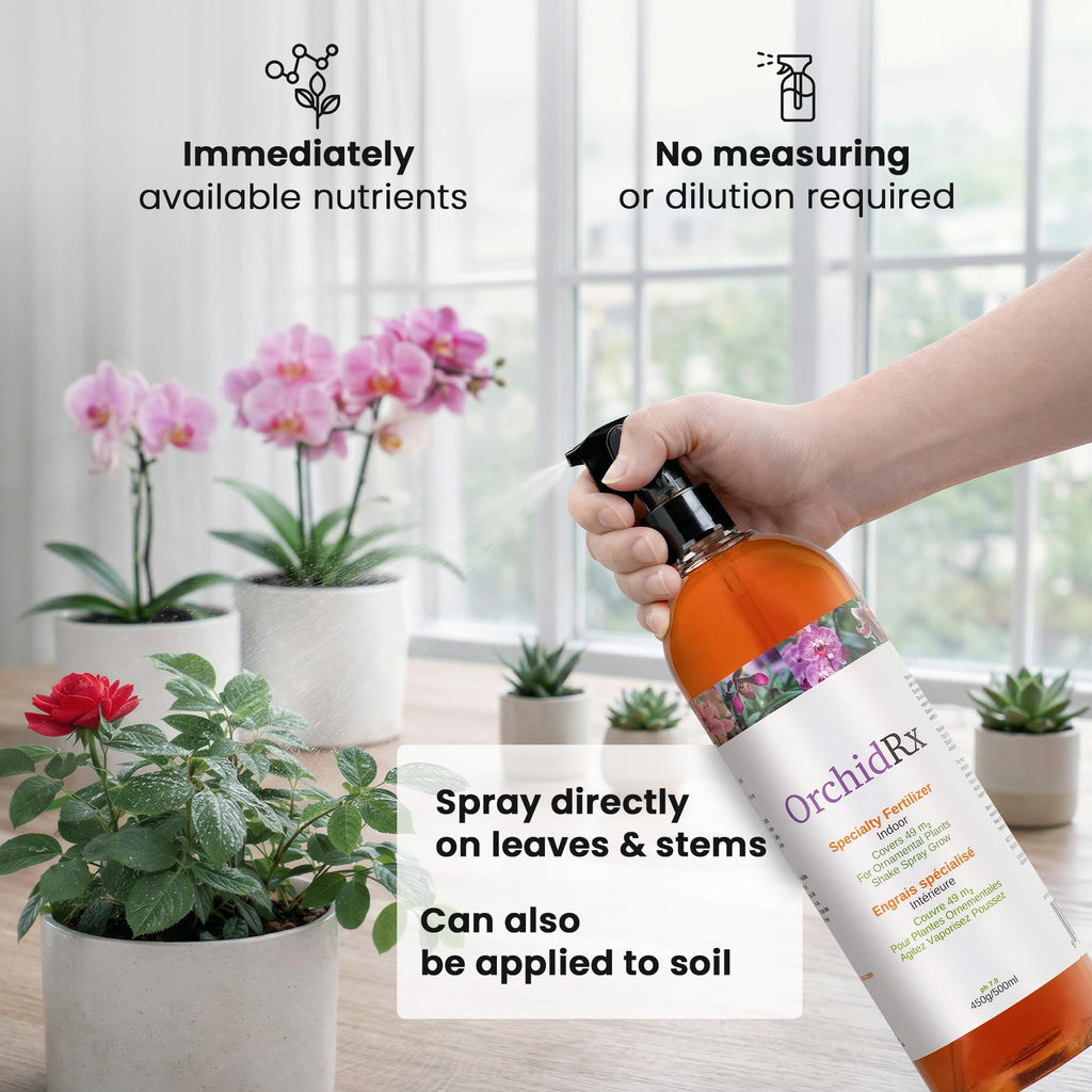 OrchidRx Plant Fortifier/Fertilizer - Grow Your Plants Stronger and Healthier with Plant Fertilizer Spray - 100% Certified Organic and Easy to Use Idea for Gardeners | 500 ml