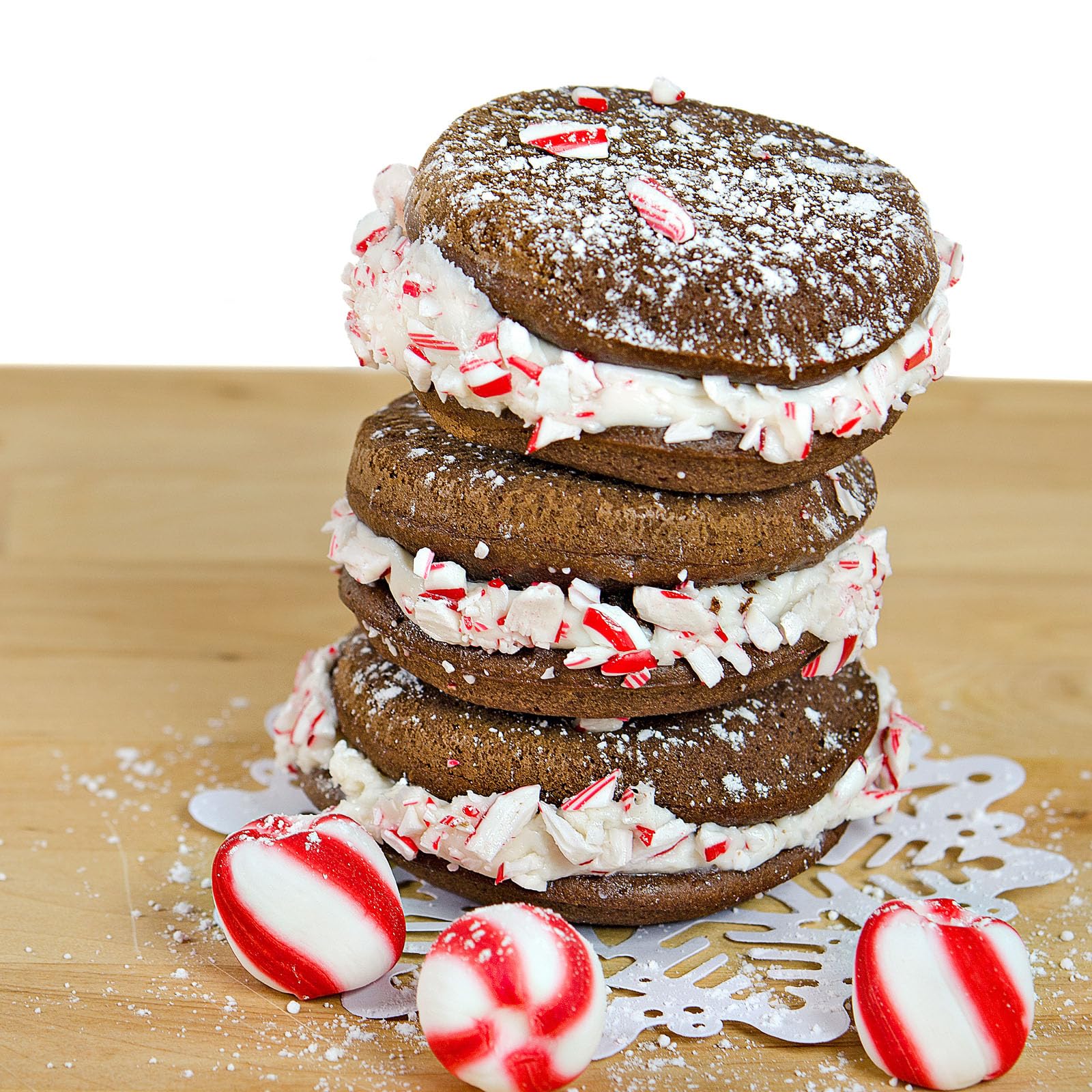 Brightalk Yorkshire Pudding Pan Set of 2, 4-Cup Nonstick Muffin Top Pan, Shallow Whoopie Pies Pan for Hamburger, Eggs, Sandwiches
