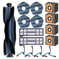 Replacement Parts for Eufy X10 Pro Omni Vacuum Cleaner Accessories Kit, 1 Main Brush, 2 Hepa Filters, 4 Dust Bags, 4 Mop Pads, 4 Side Brushes
