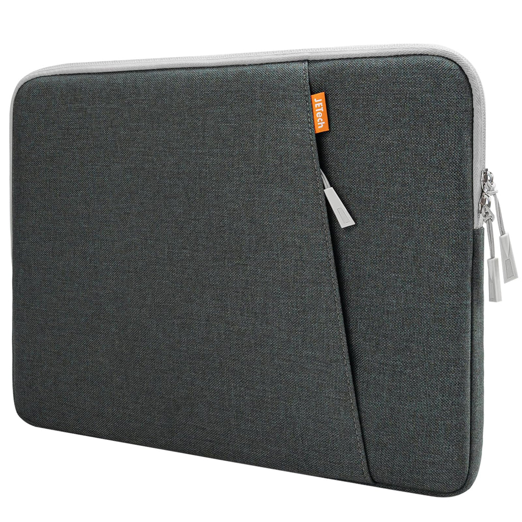 JETech Laptop Sleeve for 13-14Inch MacBook Neo (A18 Pro), MacBook Air/Pro (M1-M5) 2020-2026, 13-13.6 Inch Notebook, Waterproof Shock Resistant Bag Case with Accessory Pocket (Dark Grey)