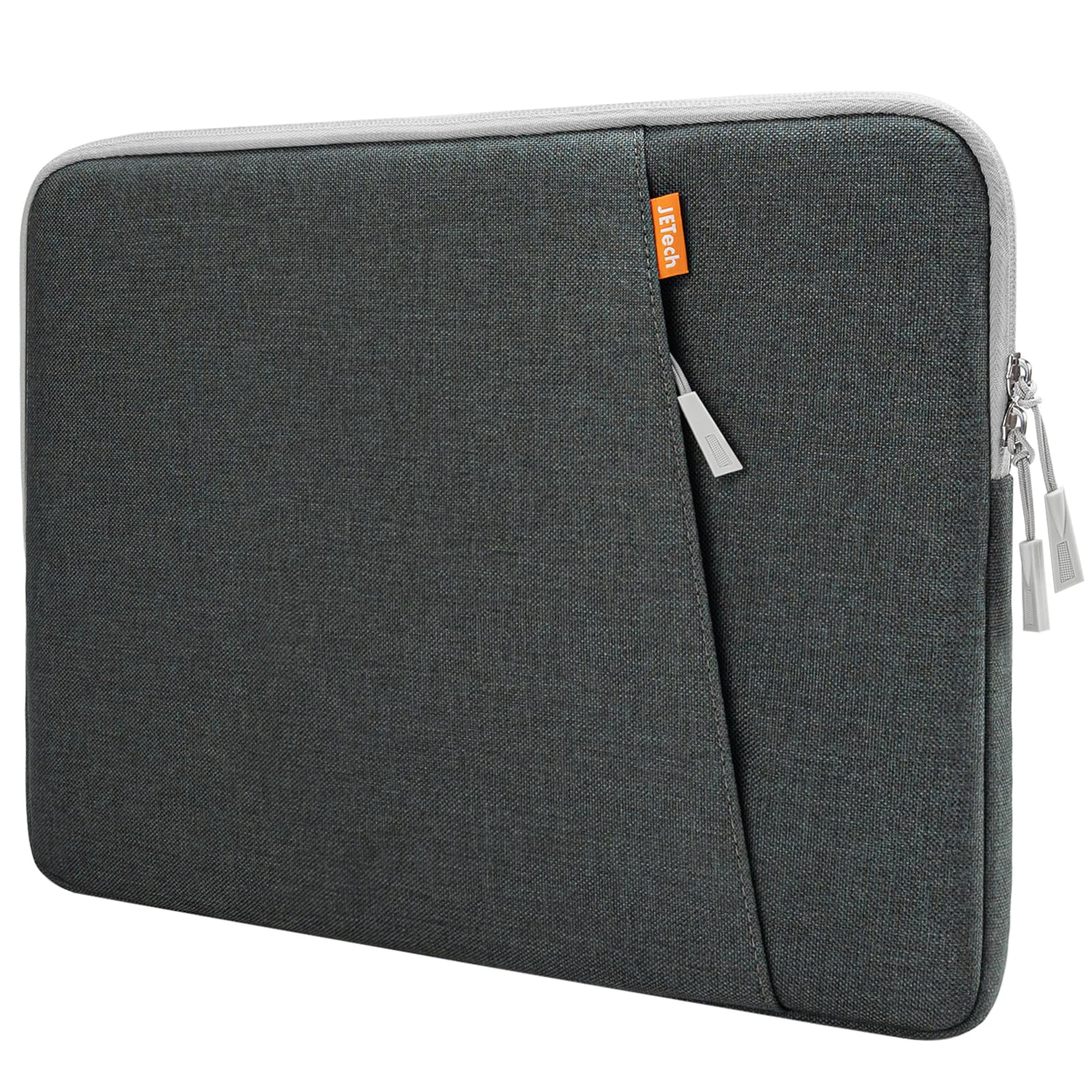 JETech Laptop Sleeve for 13-14Inch MacBook Neo (A18 Pro), MacBook Air/Pro (M1-M5) 2020-2026, 13-13.6 Inch Notebook, Waterproof Shock Resistant Bag Case with Accessory Pocket (Dark Grey)