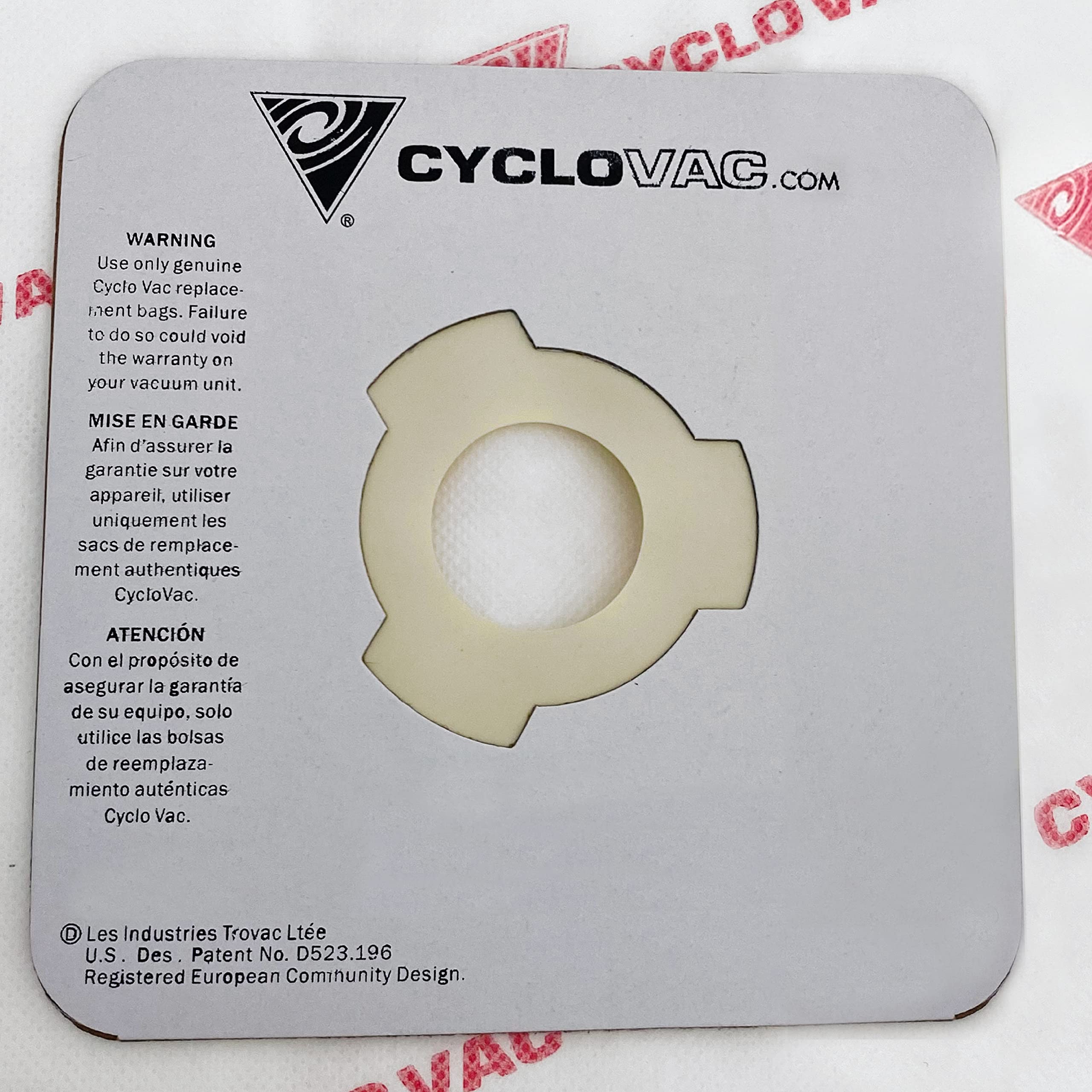 CycloVac TDSAC93C High Efficiency Heavy Duty Central Vacuum Electrostatic Bags | Set of 3 Bags