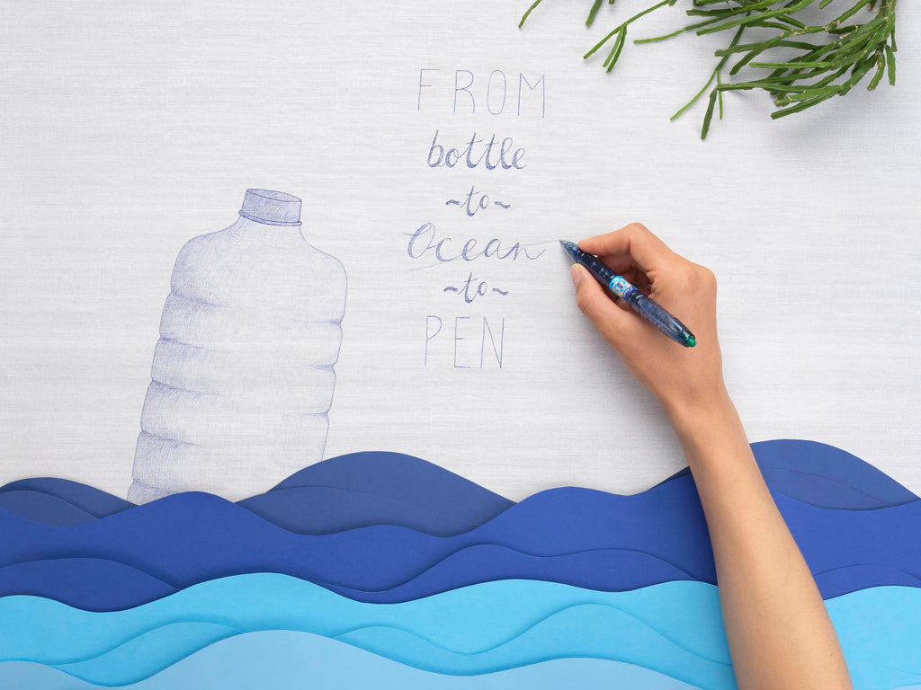 Pilot Greenpack B2P Eco Gel, 0.7mm, Blue, 10 Pens and 10 Refills