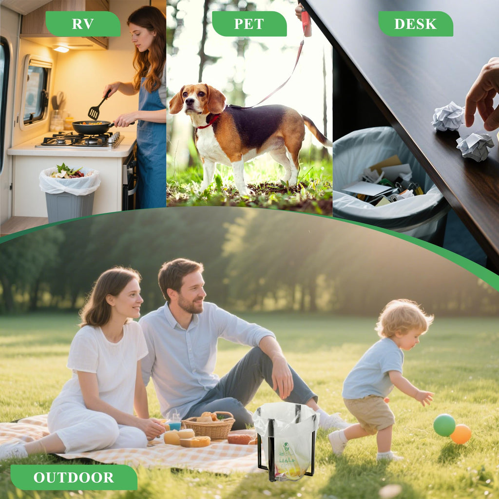 Small Trash Bags 1.2 Gallon, Biodegradable Gallon Waste Bag, Mini Compostable Strong Bathroom Wastebasket Can Liners Garbage Bags for Home Office Kitchen Fit 5 Liter 5L, 1 Gal, White 120 Pcs