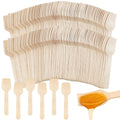 1000 Pcs Mini Wooden Spoons, 3.74 Inch Disposable Wooden Tasting Spoons, Square Wooden Dessert Spoon Mini Taster Spoon for Yogurt, Ice Cream, Dessert, Sampling