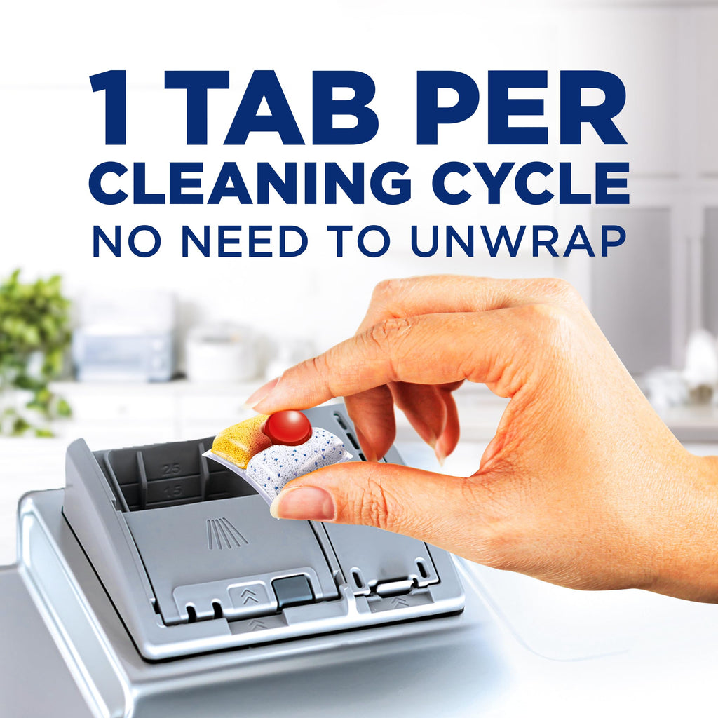 Finish Power Ball Quantum Dishwasher Detergent Pods, No pre sinse needed, For Deep clean & sparkling shine, Lemon Sparkle, 64 Tabs