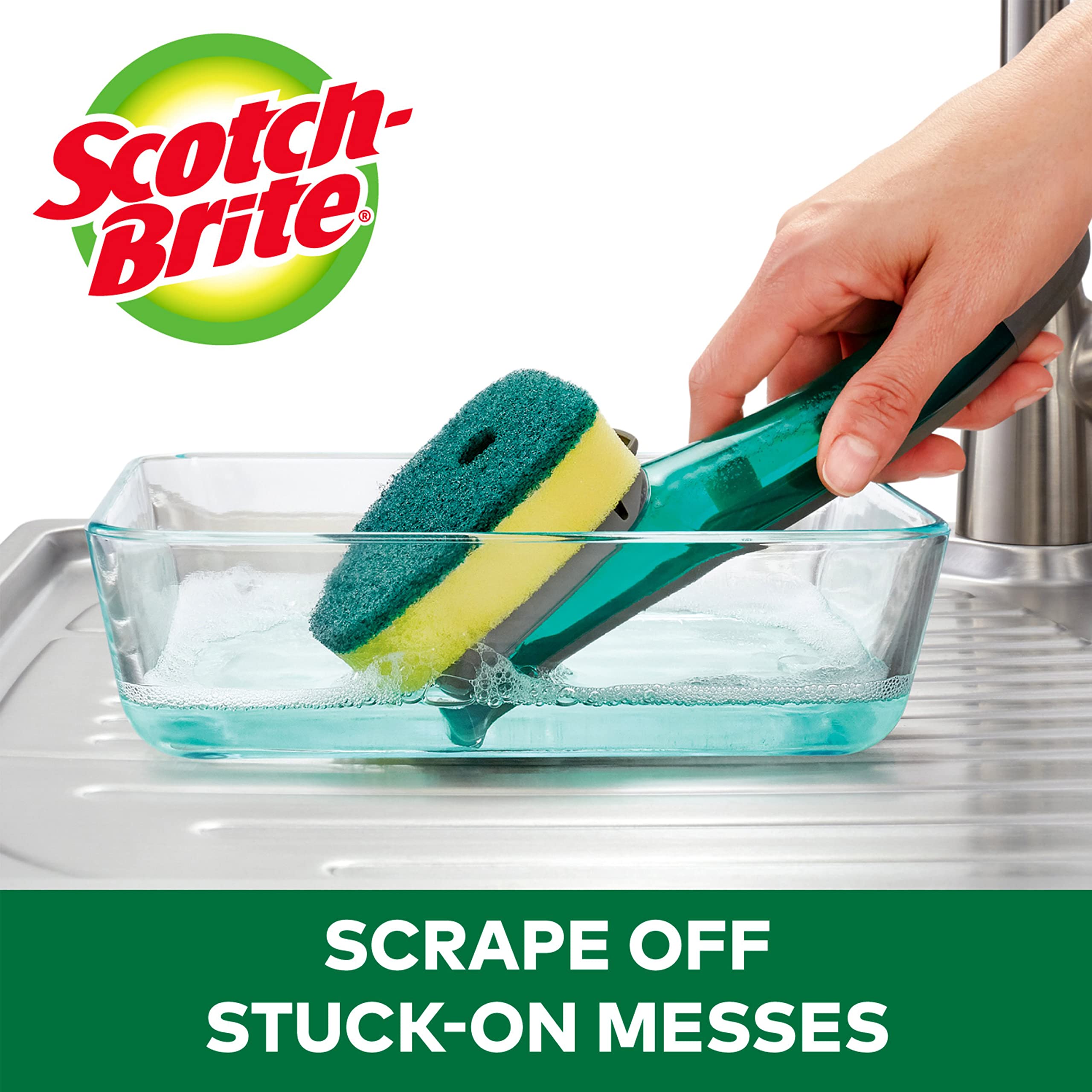 Scotch-Brite Heavy Duty Dishwand Refills, Fits All Scotch-Brite Dishwands, 10 Refills